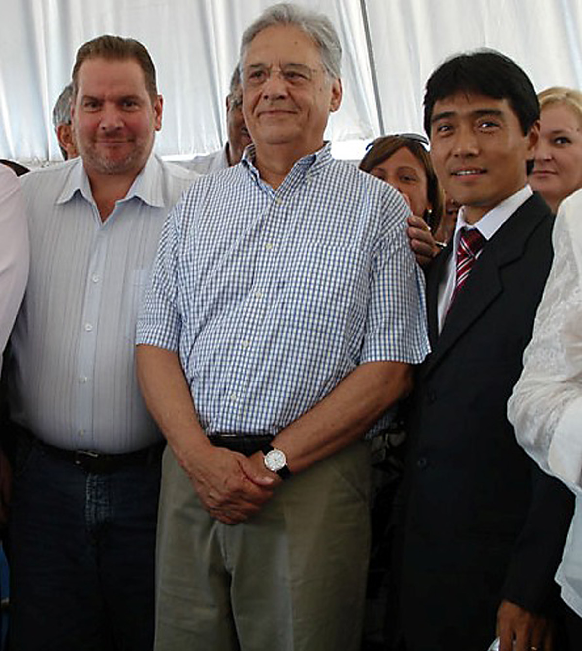 Russomanno, ao lado do ex-presidente Fernando Henrique, na inaugurao do Cempre<a style='float:right;color:#ccc' href='https://www3.al.sp.gov.br/repositorio/noticia/03-2009/RUSSOMANOCEMPRE.jpg' target=_blank><i class='bi bi-zoom-in'></i> Clique para ver a imagem </a>