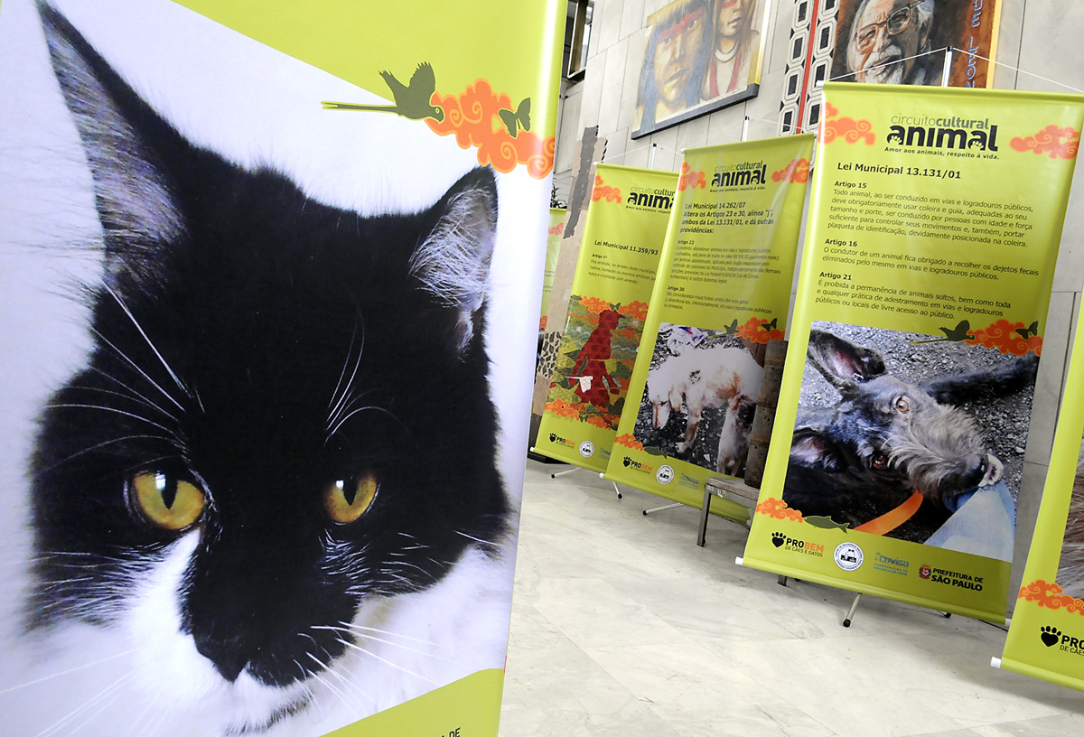 No Palácio Nove de Julho exposição com fotos de animais<a style='float:right;color:#ccc' href='https://www3.al.sp.gov.br/repositorio/noticia/09-2009/EXPODEFESAANIMAISROB_8060.jpg' target=_blank><i class='bi bi-zoom-in'></i> Clique para ver a imagem </a>