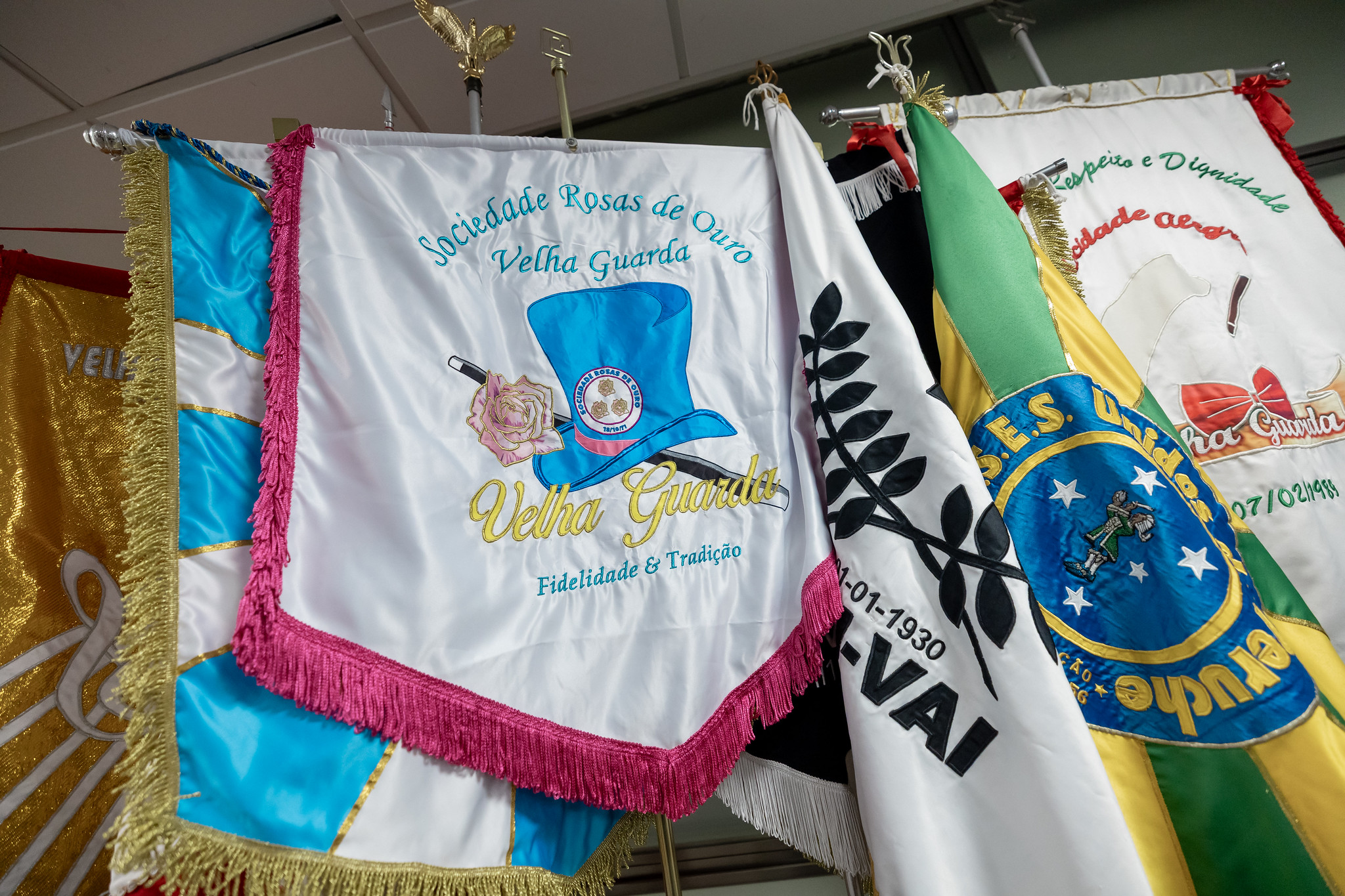 Estandartes das escolas de samba<a style='float:right;color:#ccc' href='https://www3.al.sp.gov.br/repositorio/noticia/N-02-2025/fg340943.jpg' target=_blank><i class='bi bi-zoom-in'></i> Clique para ver a imagem </a>