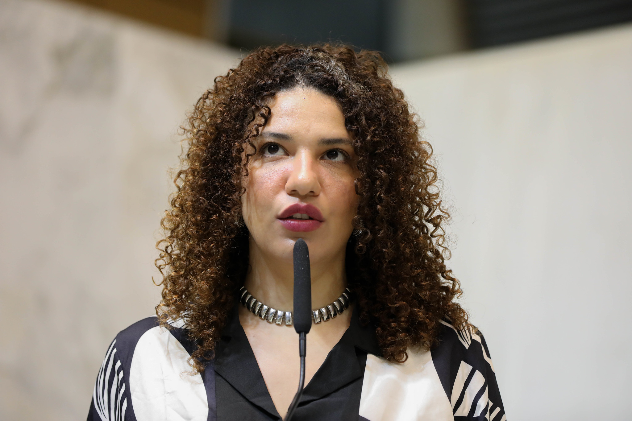 Monica Seixas do Movimento Pretas (Psol)<a style='float:right;color:#ccc' href='https://www3.al.sp.gov.br/repositorio/noticia/N-03-2025/fg341281.jpg' target=_blank><i class='bi bi-zoom-in'></i> Clique para ver a imagem </a>
