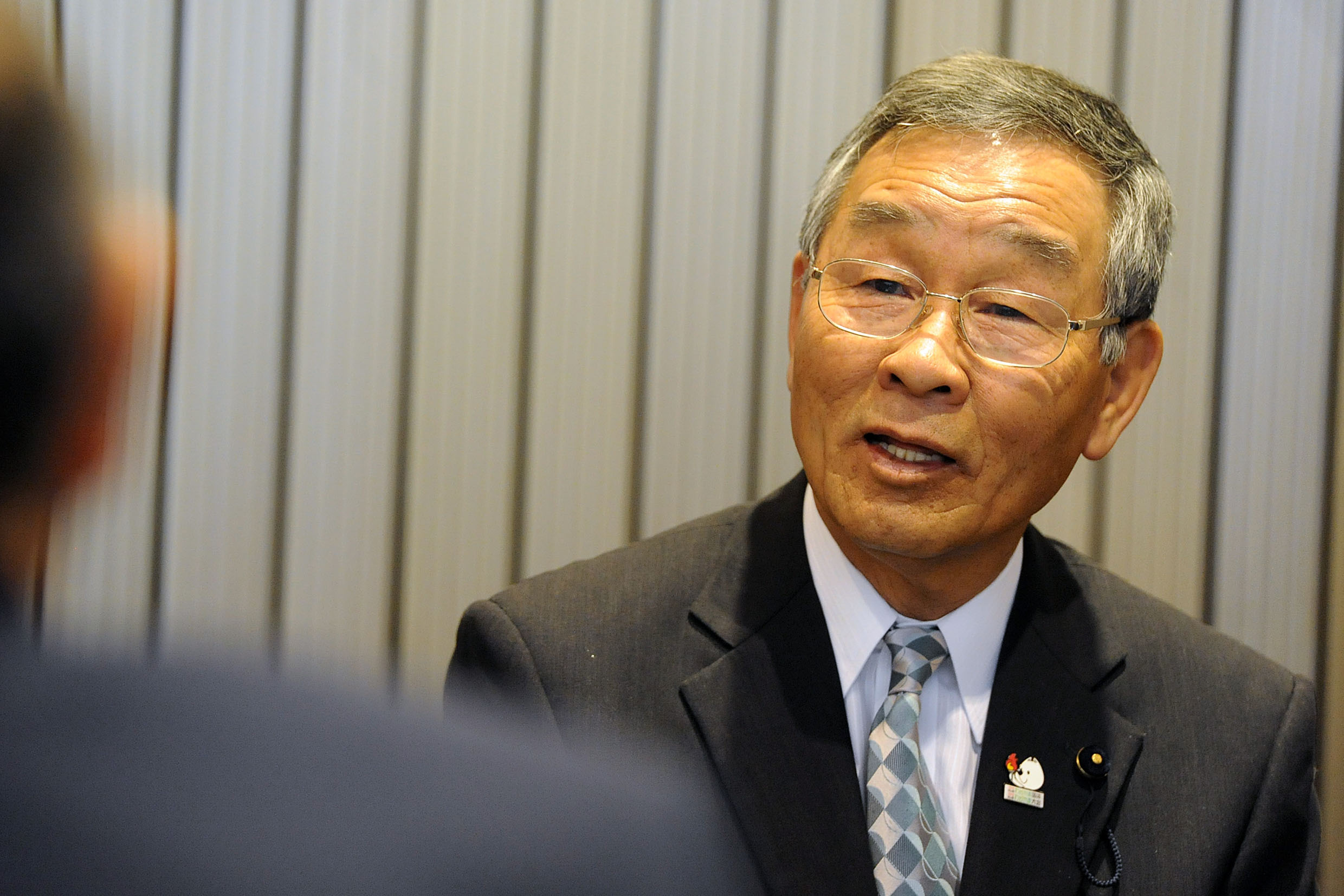 Masahiko Yamada, presidente da Assembleia Provincial de Wakayama<a style='float:right;color:#ccc' href='https://www3.al.sp.gov.br/repositorio/noticia/N-04-2014/fg161267.jpg' target=_blank><i class='bi bi-zoom-in'></i> Clique para ver a imagem </a>