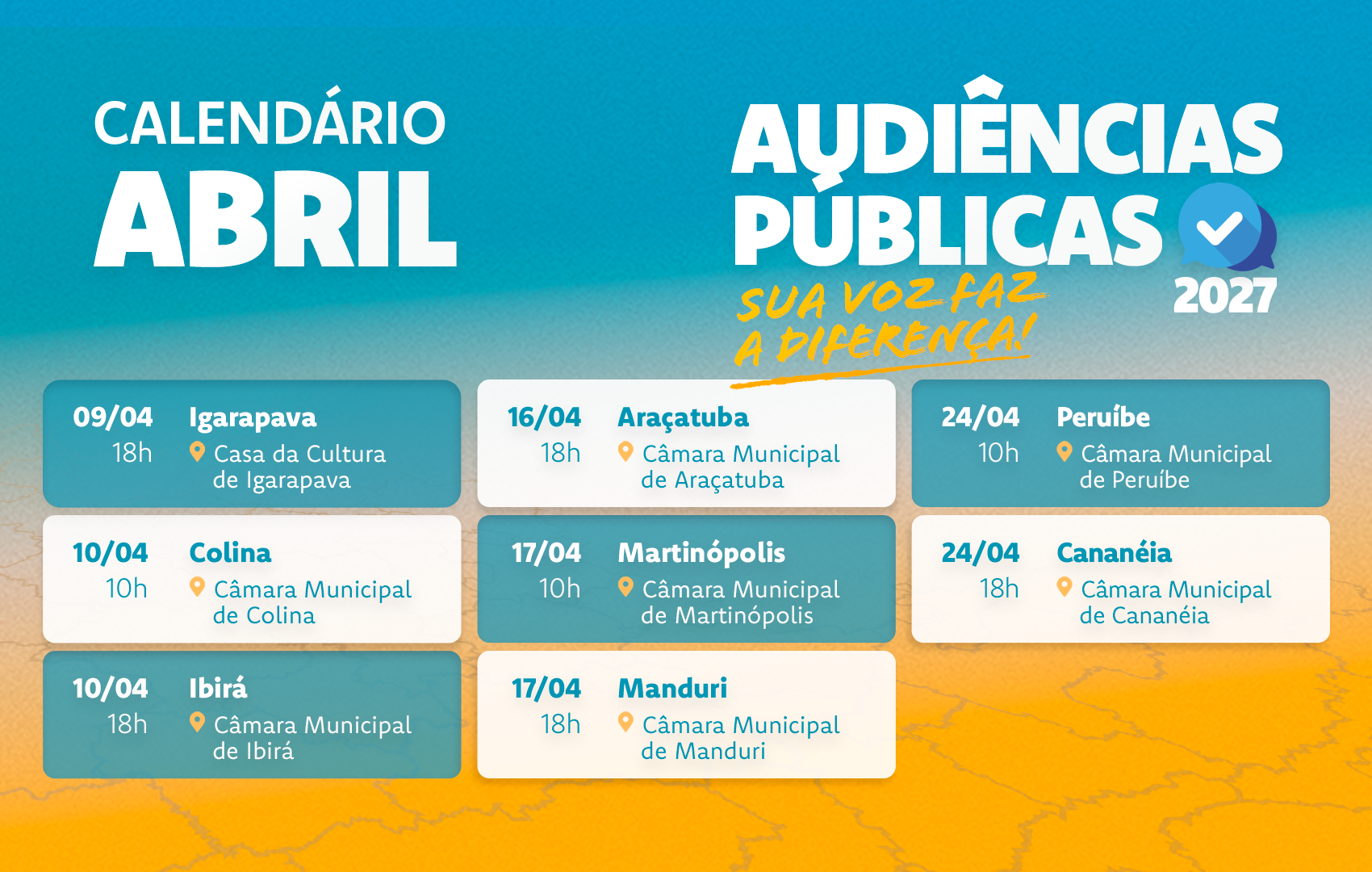 Calend�rio Audi�ncias 2027 - Abril<a style='float:right;color:#ccc' href='https://www3.al.sp.gov.br/repositorio/noticia/N-04-2026/fg363460.png' target=_blank><i class='bi bi-zoom-in'></i> Clique para ver a imagem </a>