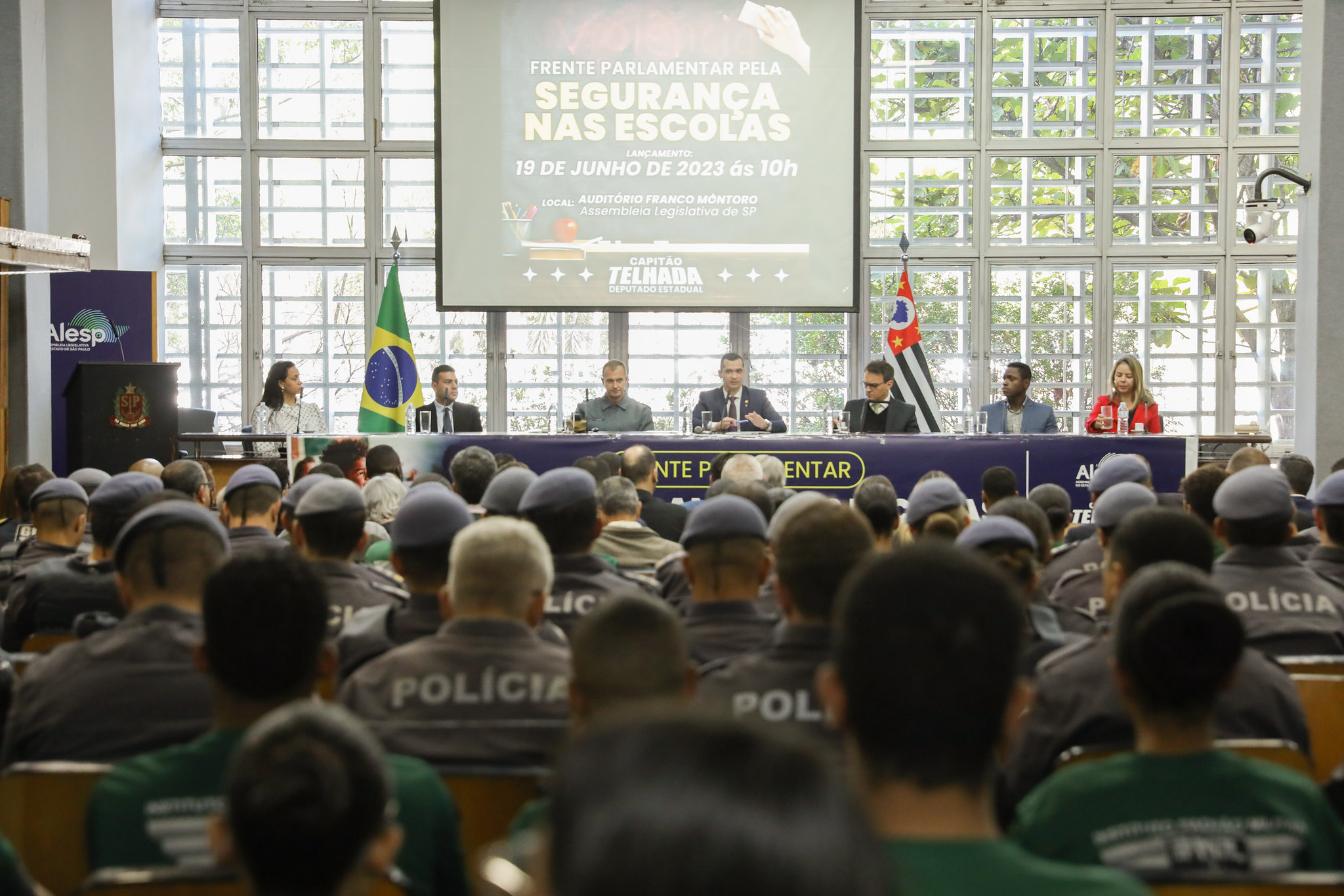 Frente Parlamentar pela Segurança nas Escolas<a style='float:right;color:#ccc' href='https://www3.al.sp.gov.br/repositorio/noticia/N-06-2023/fg303719.jpg' target=_blank><i class='bi bi-zoom-in'></i> Clique para ver a imagem </a>