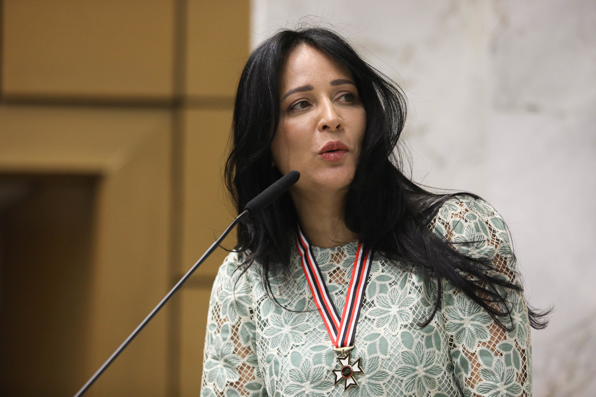 Cristiane Freitas, durante discurso<a style='float:right;color:#ccc' href='https://www3.al.sp.gov.br/repositorio/noticia/N-06-2024/fg328323.jpg' target=_blank><i class='bi bi-zoom-in'></i> Clique para ver a imagem </a>