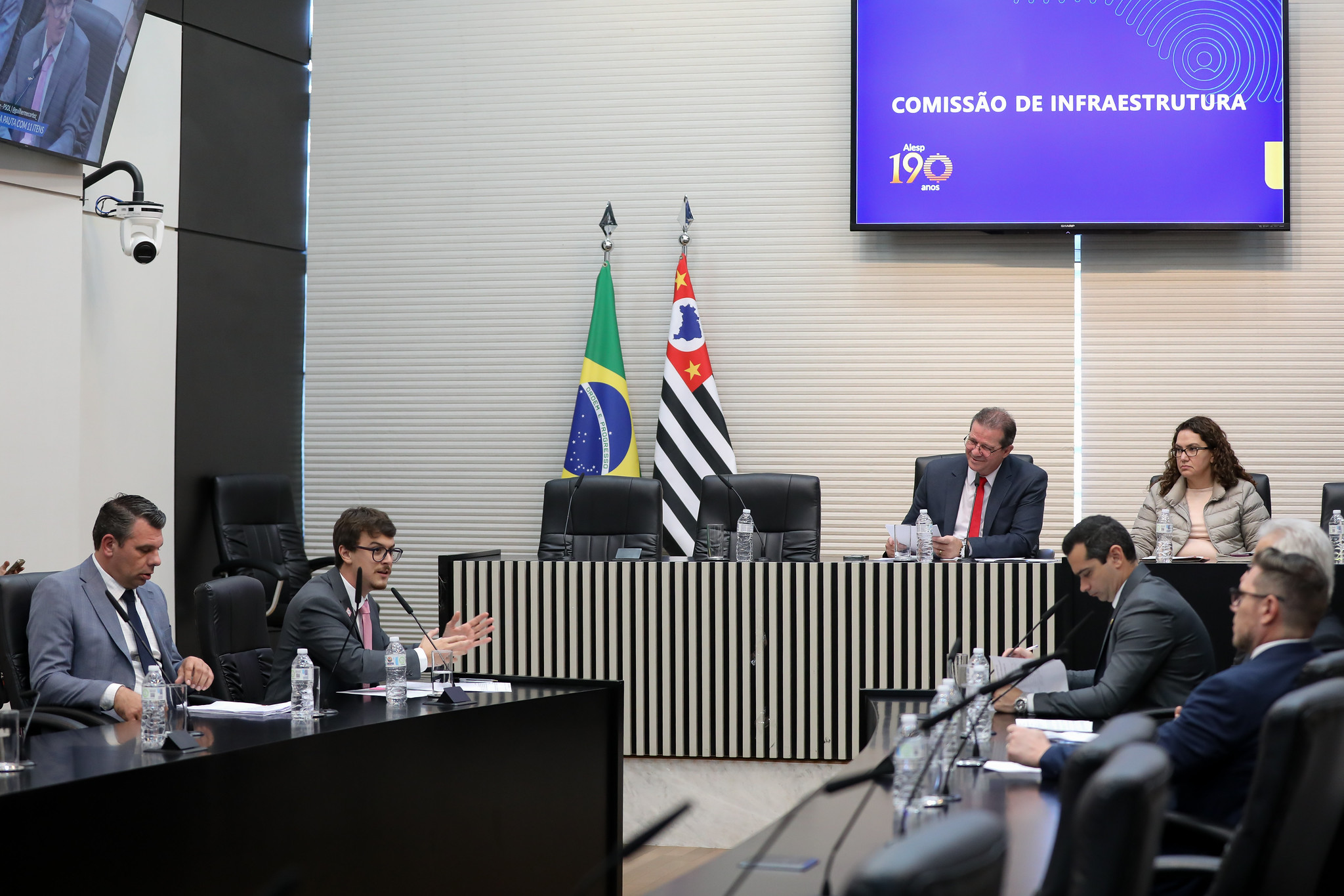 Reunião da Comissão de Infraestrutura<a style='float:right;color:#ccc' href='https://www3.al.sp.gov.br/repositorio/noticia/N-06-2025/fg348050.jpg' target=_blank><i class='bi bi-zoom-in'></i> Clique para ver a imagem </a>