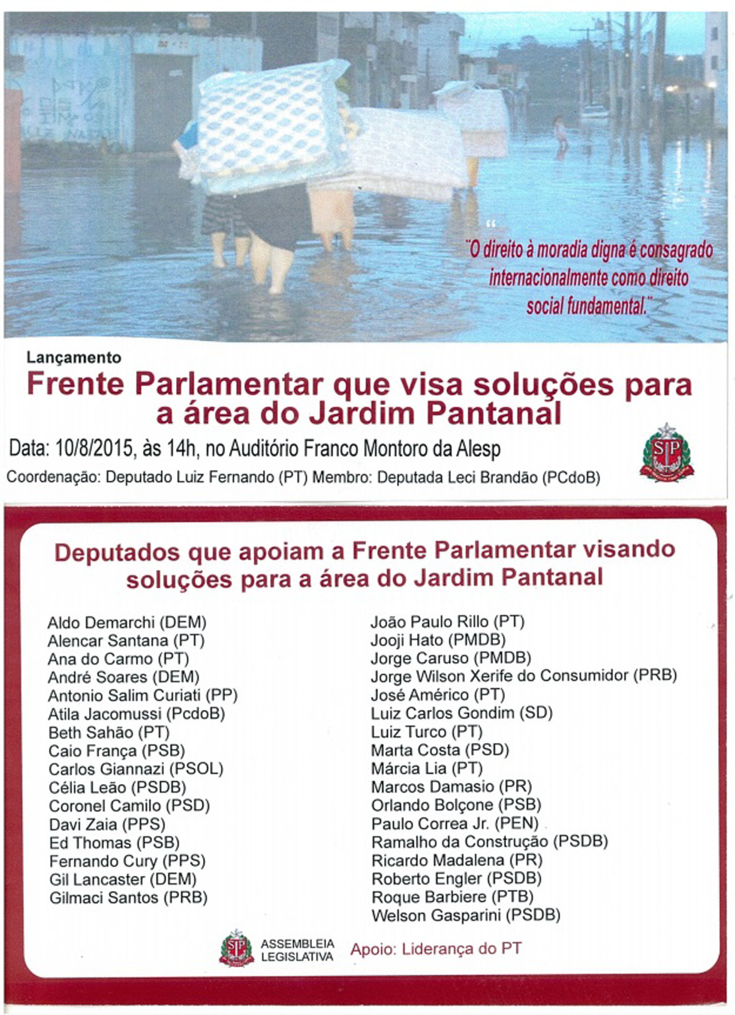 Cartaz divulga lanamento de frente parlamentar em prol do Jardim Pantanal<a style='float:right;color:#ccc' href='https://www3.al.sp.gov.br/repositorio/noticia/N-07-2015/fg173292.jpg' target=_blank><i class='bi bi-zoom-in'></i> Clique para ver a imagem </a>