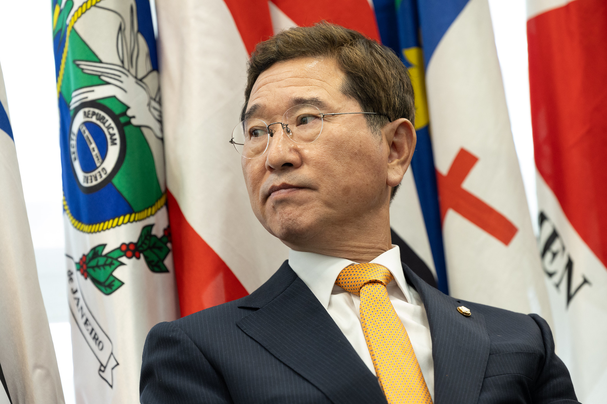 Deputado sul-coreano Hack-yong Kim<a style='float:right;color:#ccc' href='https://www3.al.sp.gov.br/repositorio/noticia/N-07-2023/fg305962.jpg' target=_blank><i class='bi bi-zoom-in'></i> Clique para ver a imagem </a>