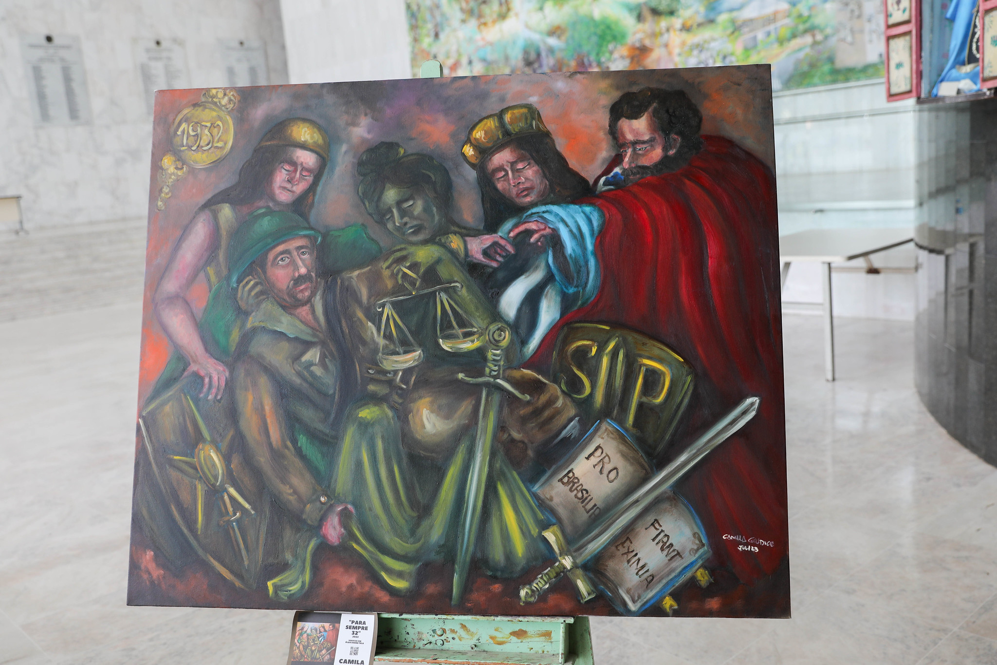 Exposição homenageia heróis da Revolução de 32<a style='float:right;color:#ccc' href='https://www3.al.sp.gov.br/repositorio/noticia/N-07-2024/fg330402.jpg' target=_blank><i class='bi bi-zoom-in'></i> Clique para ver a imagem </a>