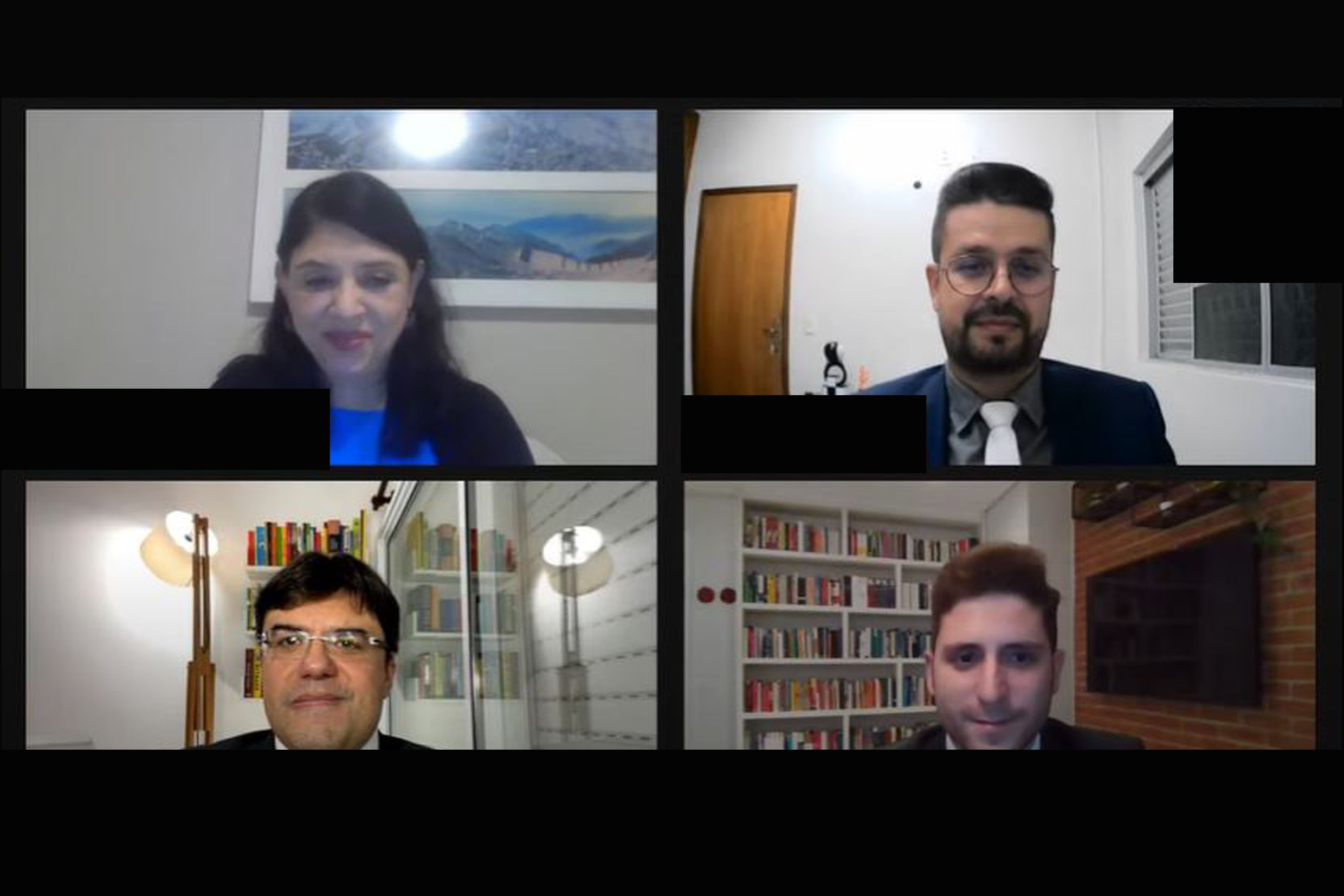Paula Schneider Leandro Vinicius Gabriel Serrano e Julio Comparini<a style='float:right;color:#ccc' href='https://www3.al.sp.gov.br/repositorio/noticia/N-08-2021/fg272085.jpg' target=_blank><i class='bi bi-zoom-in'></i> Clique para ver a imagem </a>