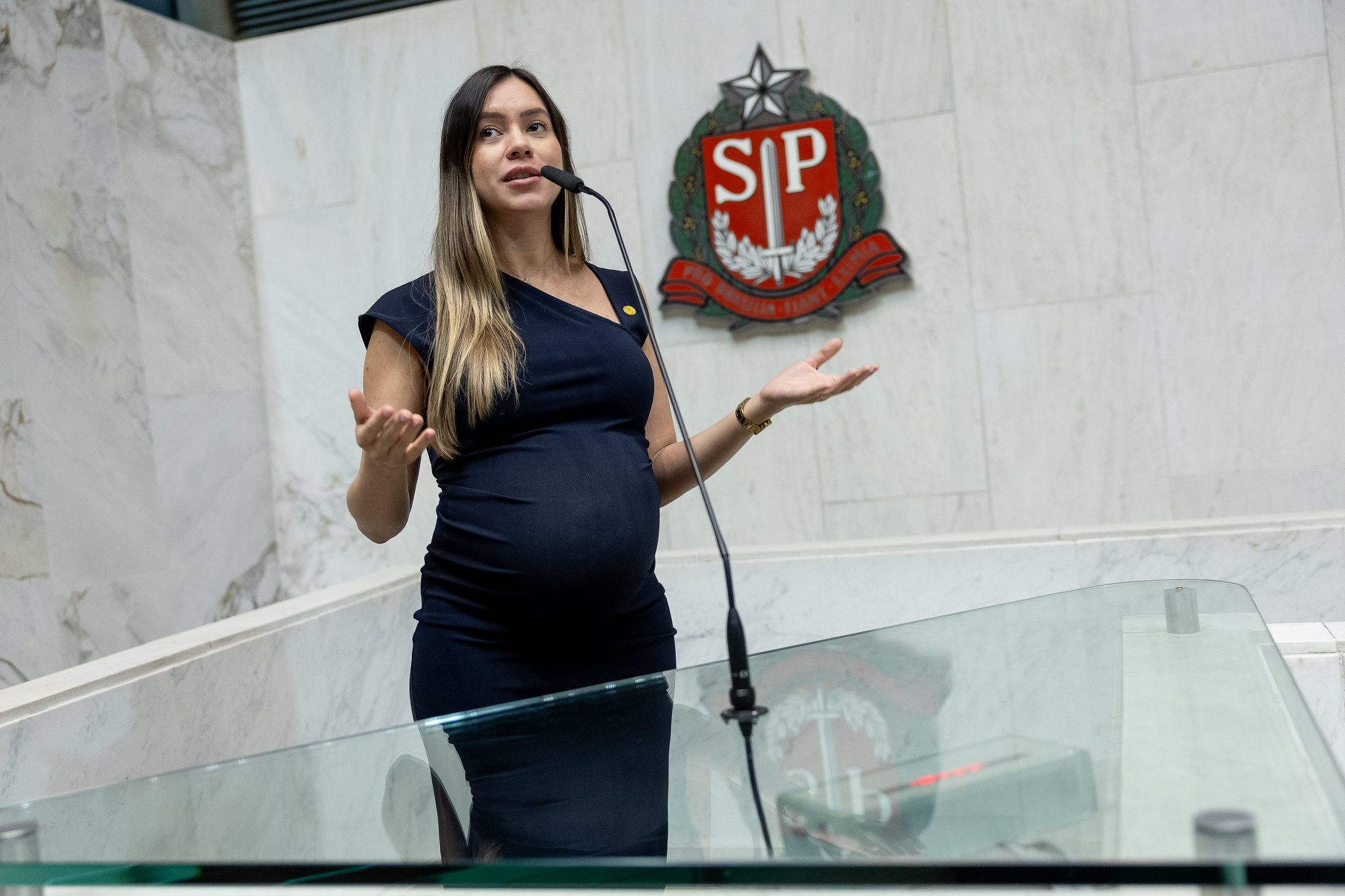 Dep. Fabiana Bolsonaro: gesto sagrado<a style='float:right;color:#ccc' href='https://www3.al.sp.gov.br/repositorio/noticia/N-08-2024/fg333580.jpg' target=_blank><i class='bi bi-zoom-in'></i> Clique para ver a imagem </a>