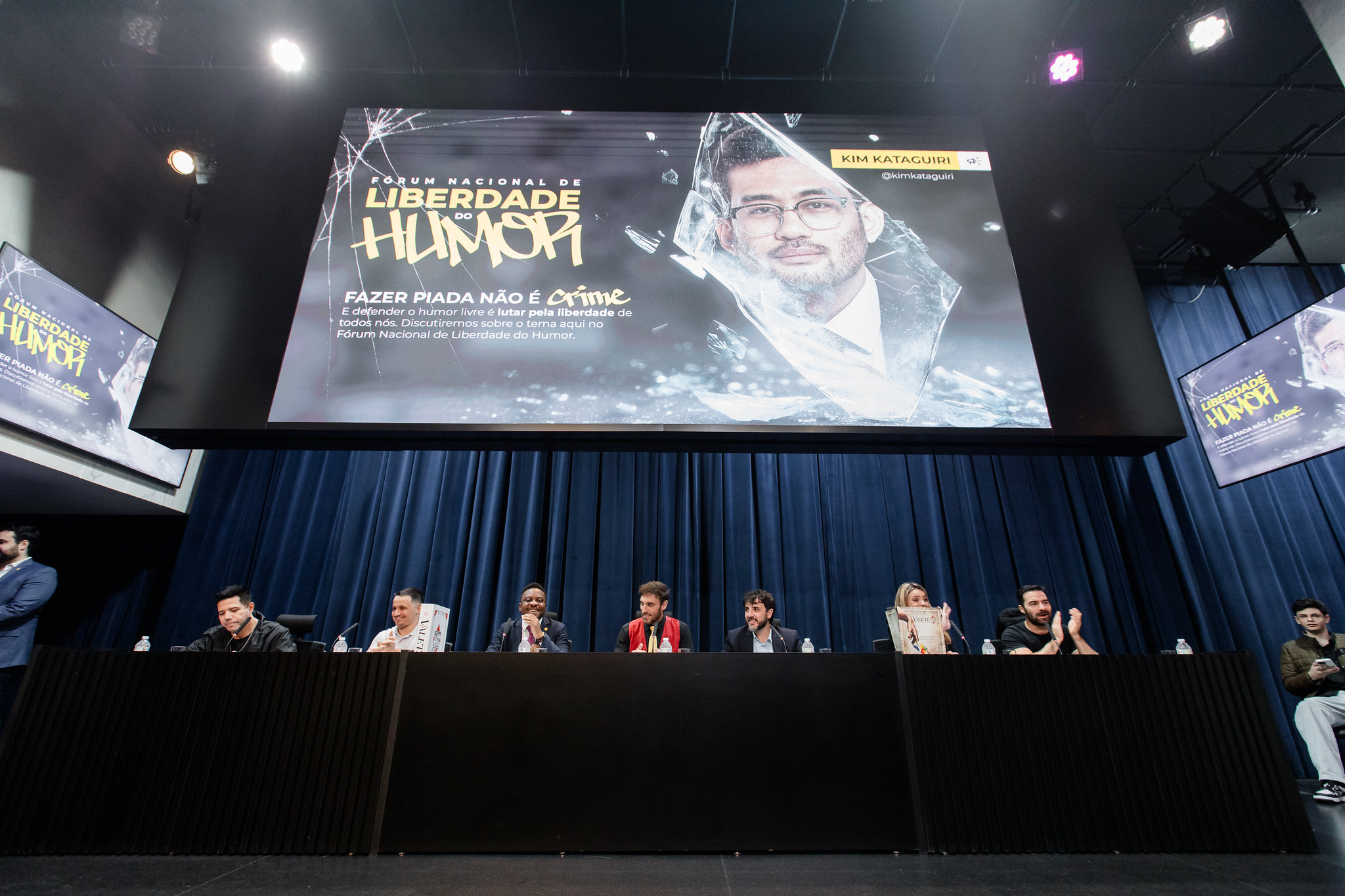 Polticos e comediantes debatem limites do humor<a style='float:right;color:#ccc' href='https://www3.al.sp.gov.br/repositorio/noticia/N-08-2025/fg350646.jpg' target=_blank><i class='bi bi-zoom-in'></i> Clique para ver a imagem </a>