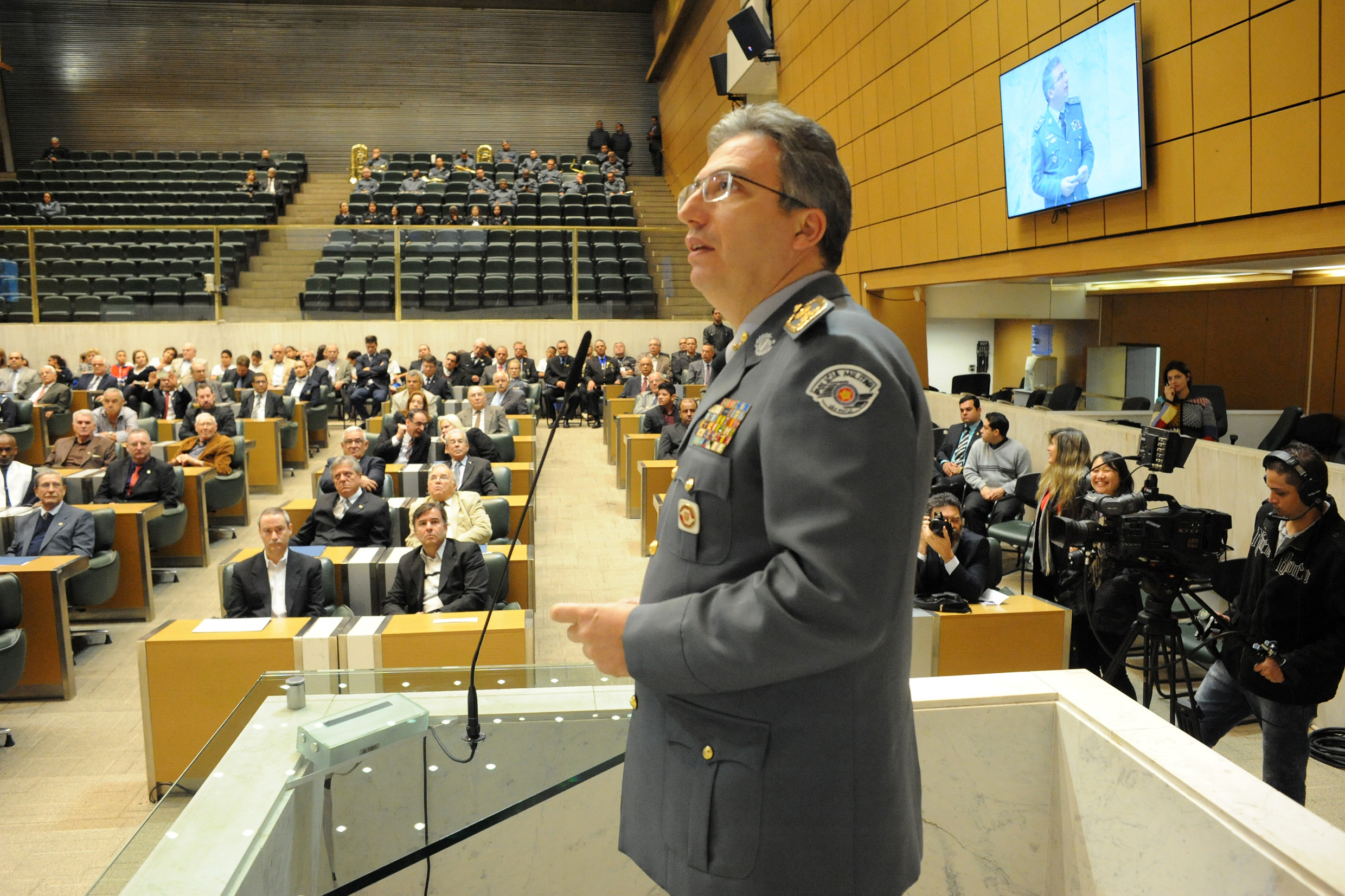 Coronel PM Ricardo Gambaroni, comandante-geral da Polcia Militar<a style='float:right;color:#ccc' href='https://www3.al.sp.gov.br/repositorio/noticia/N-09-2016/fg194889.jpg' target=_blank><i class='bi bi-zoom-in'></i> Clique para ver a imagem </a>