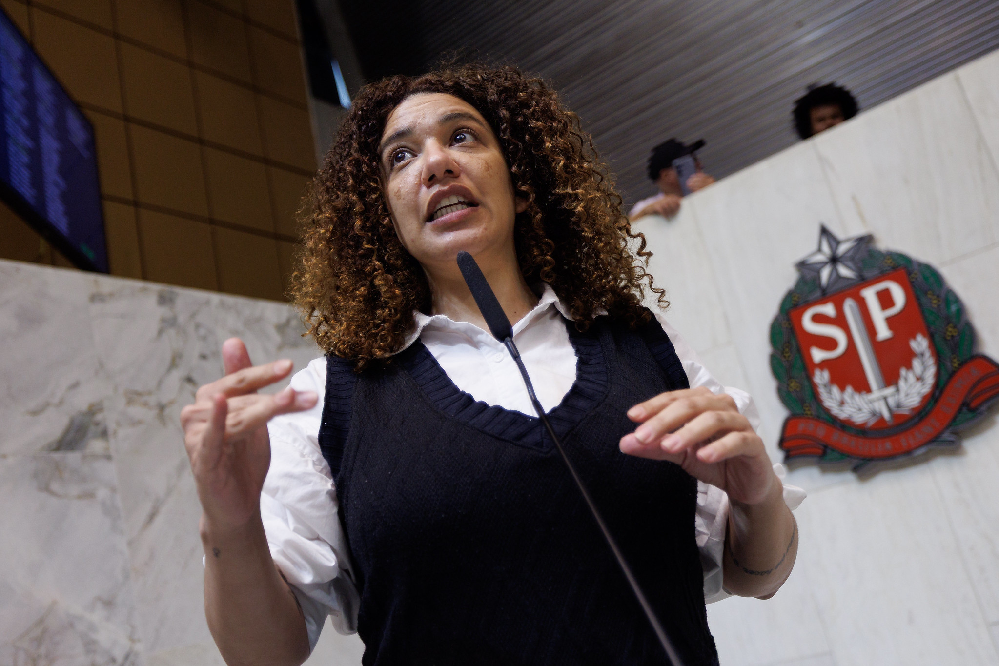 Dep. Monica Seixas do Movimento Pretas (Psol)<a style='float:right;color:#ccc' href='https://www3.al.sp.gov.br/repositorio/noticia/N-09-2025/fg351920.jpg' target=_blank><i class='bi bi-zoom-in'></i> Clique para ver a imagem </a>