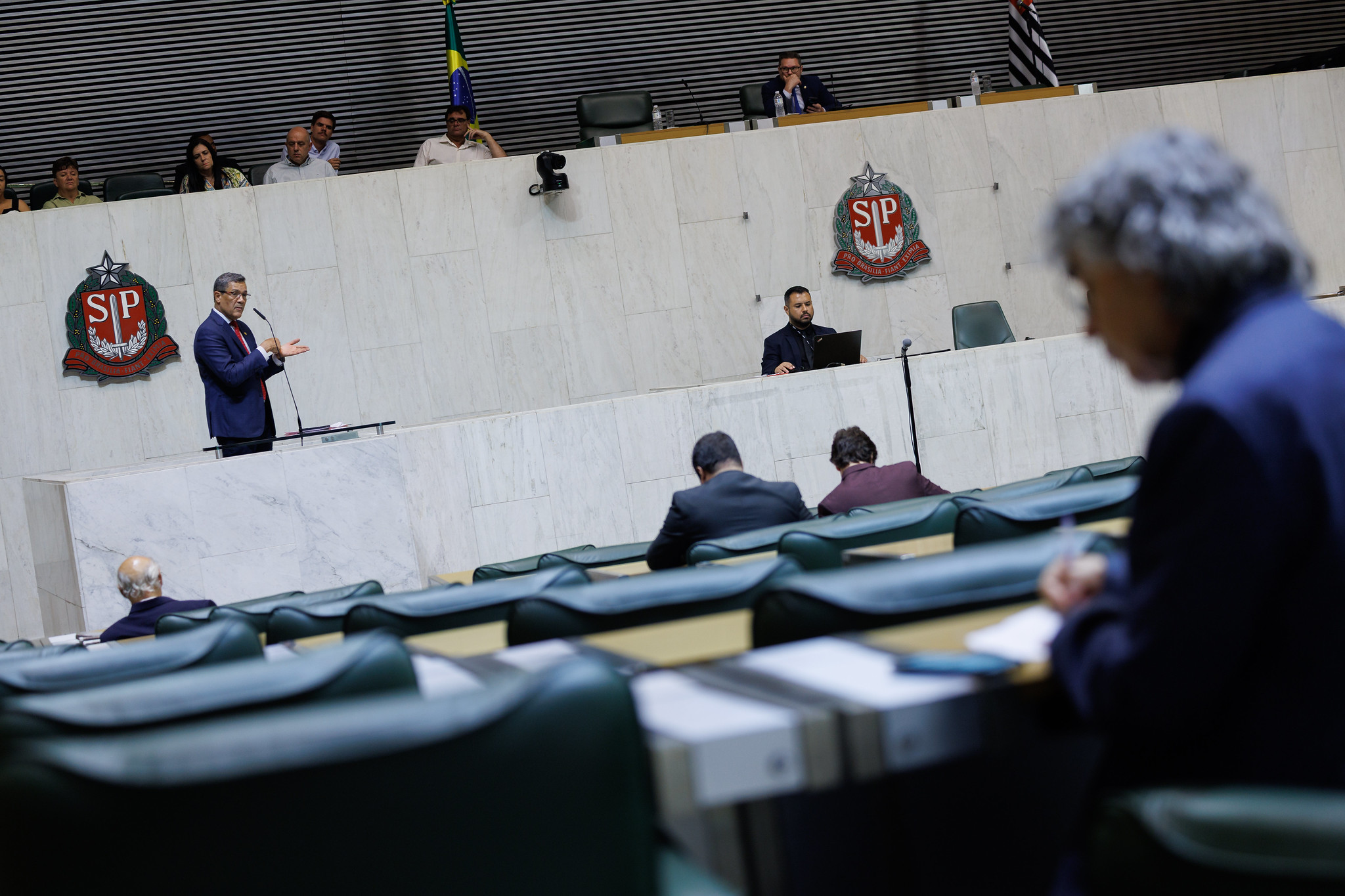 Parlamentares sobem � tribuna da 182� Sess�o<a style='float:right;color:#ccc' href='https://www3.al.sp.gov.br/repositorio/noticia/N-12-2025/fg358440.jpg' target=_blank><i class='bi bi-zoom-in'></i> Clique para ver a imagem </a>