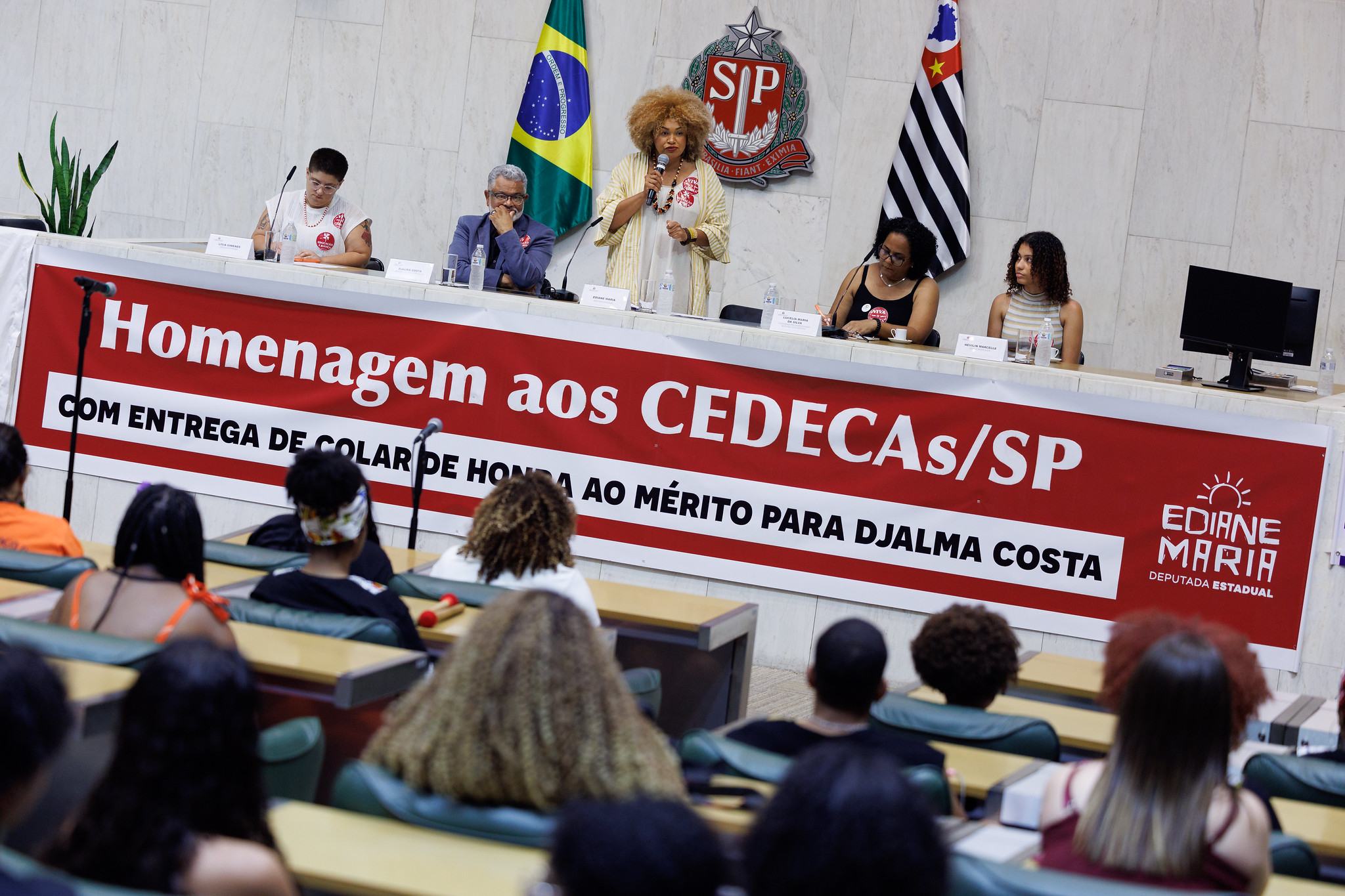Solenidade foi promovida por Ediane Maria (Psol)<a style='float:right;color:#ccc' href='https://www3.al.sp.gov.br/repositorio/noticia/N-12-2025/fg358601.jpg' target=_blank><i class='bi bi-zoom-in'></i> Clique para ver a imagem </a>
