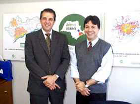 Deputado Said Mourad e Marcos Camargo Campagnone, diretor presidente da Emplasa<a style='float:right;color:#ccc' href='https://www3.al.sp.gov.br/repositorio/noticia/hist/said120803.jpg' target=_blank><i class='bi bi-zoom-in'></i> Clique para ver a imagem </a>