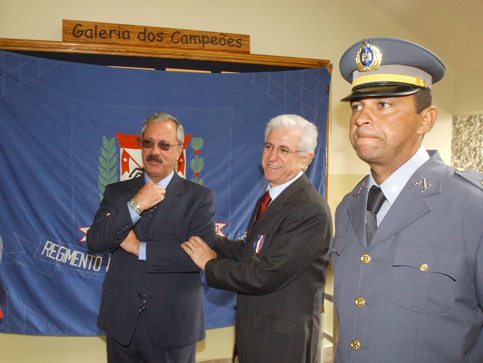 Deputado Coronel Ubiratan e o presidente da Assemblia Legislativa do Estado de So Paulo, deputado Sidney Beraldo, durante as comemoraes dos 112 anos do Regimento de Cavalaria<a style='float:right;color:#ccc' href='https://www3.al.sp.gov.br/repositorio/noticia/hist/ubiratanpres.jpg' target=_blank><i class='bi bi-zoom-in'></i> Clique para ver a imagem </a>